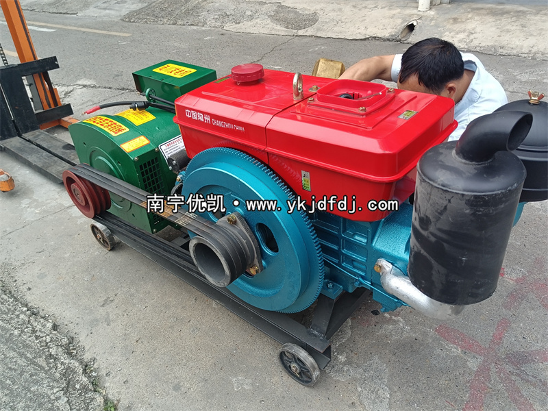 2023年4月24日，24KW單缸柴油發(fā)電機(jī)組試機(jī)發(fā)貨河北