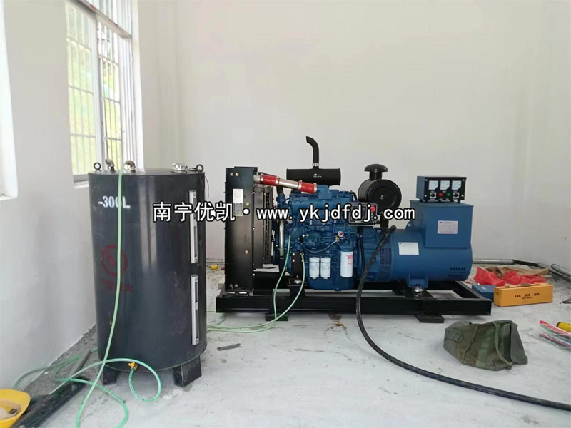 2023年5月22日，100kw玉柴發(fā)電機組來賓項目到貨安裝