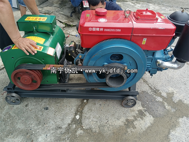 2023年6月23日，20kw單缸柴油發(fā)電機組試機發(fā)貨