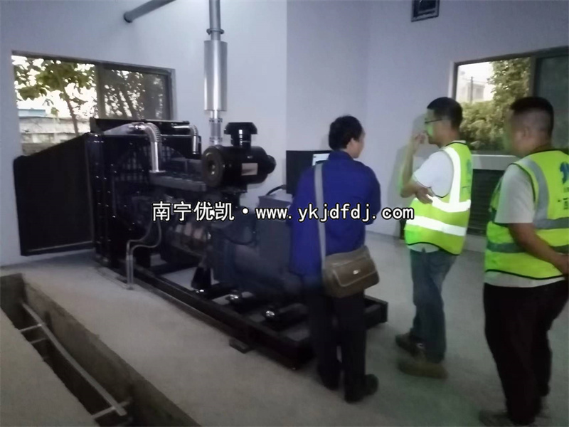 2023年11月28日，欽州項目250kw上柴發(fā)電機(jī)組到貨安裝調(diào)試